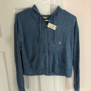 Brand New Cute Cropped Hoodie Zip Up